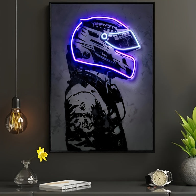 Poster Néon - Design Racing Superstar