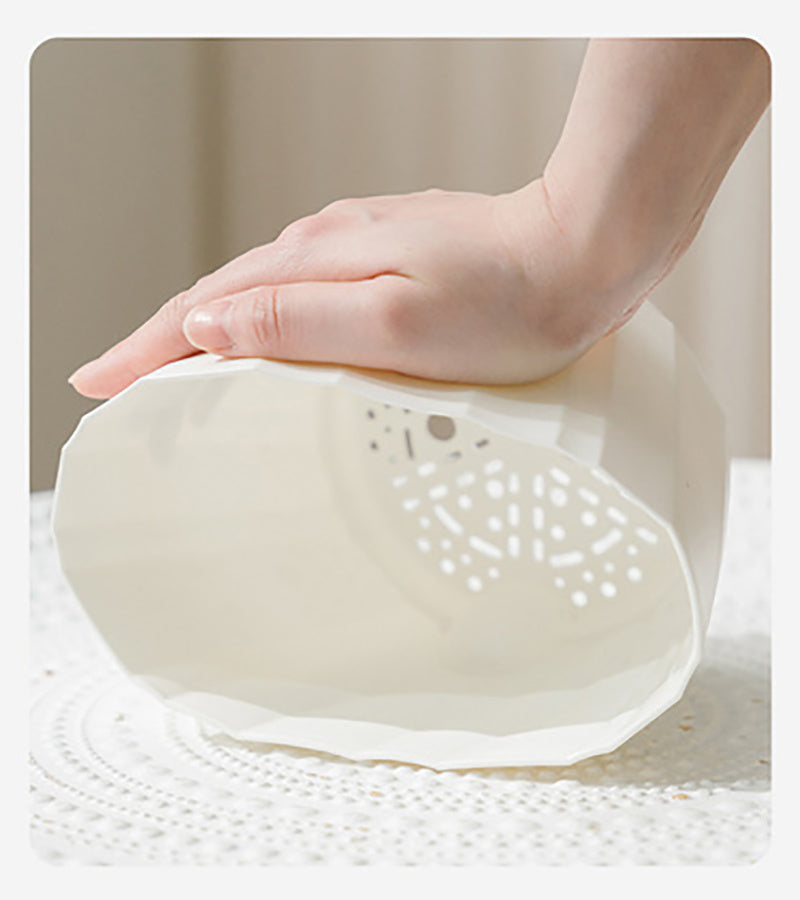 Pot de Fleurs Auto-Arrosant Transparent à Double Paroi