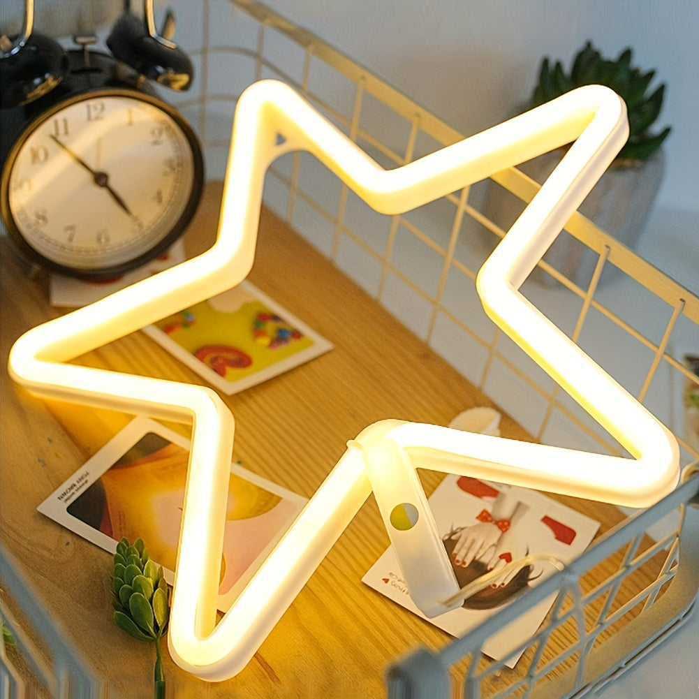 Panneau Néon LED - Design Étoile