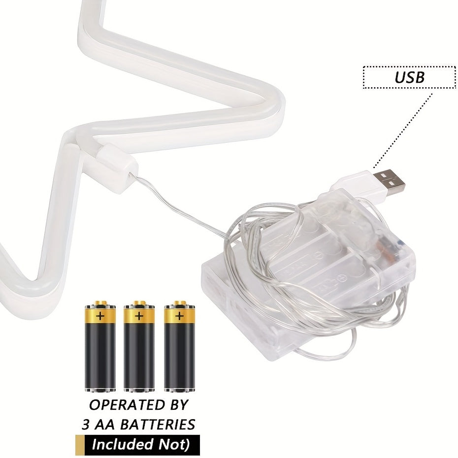 Panneau Néon LED - Design Étoile