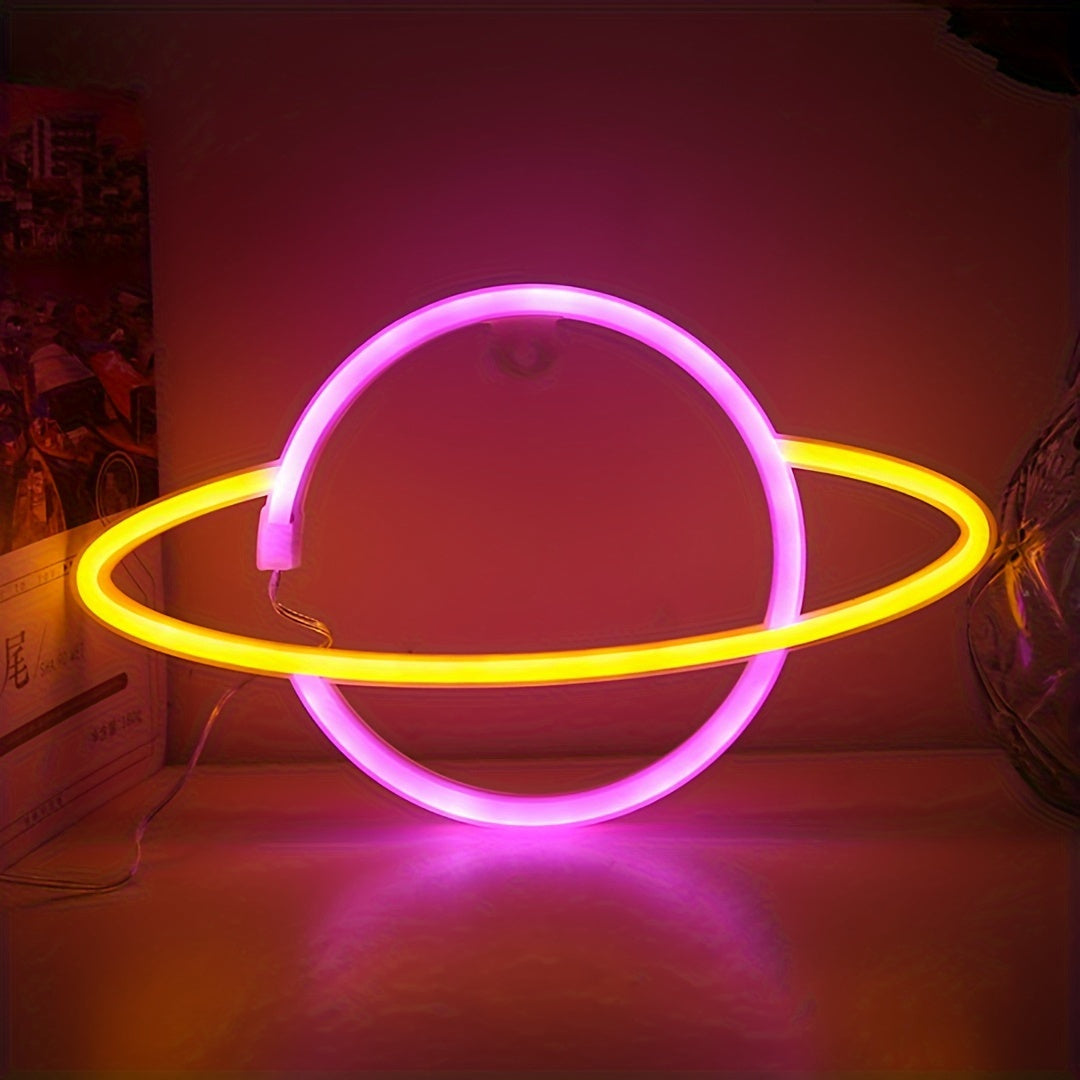 Panneau Néon LED - Planète