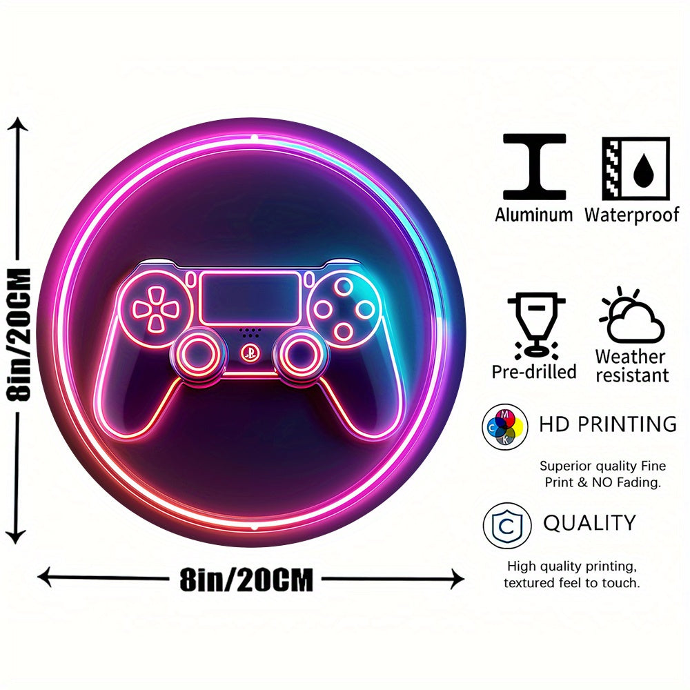 Panneau Néon LED - Design "Manette de Jeu"