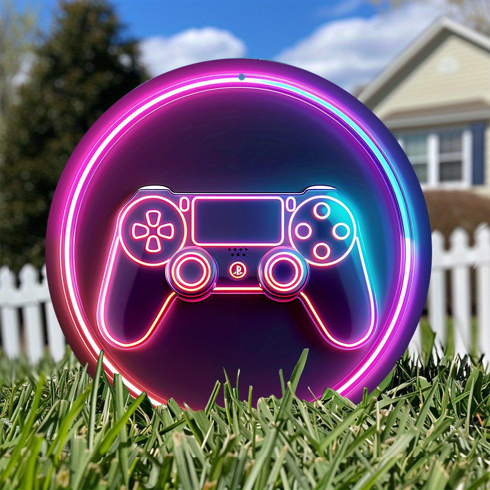 Panneau Néon LED - Design "Manette de Jeu"