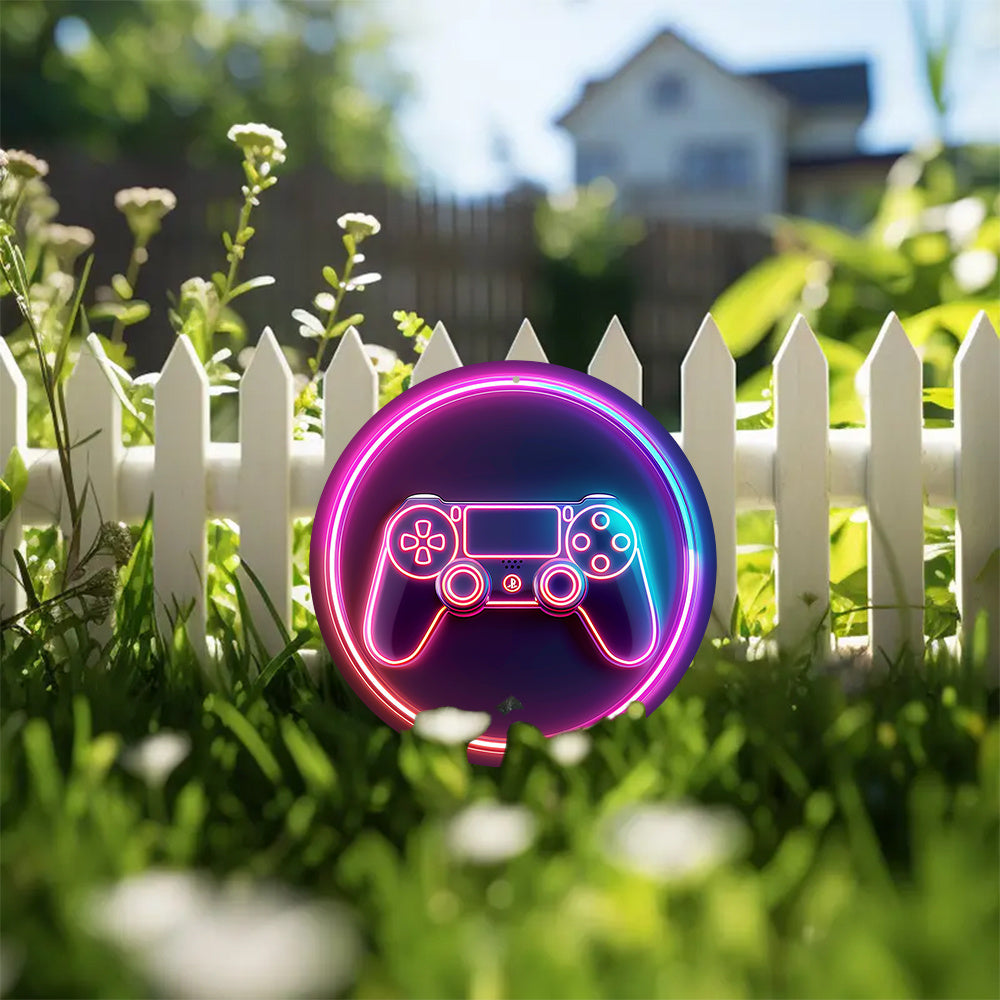 Panneau Néon LED - Design "Manette de Jeu"