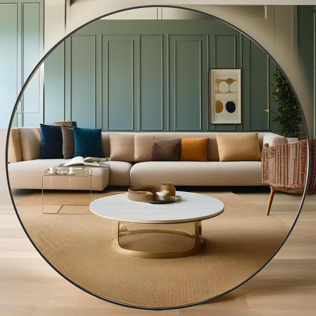 Miroir Rond Noir 60 cm – Anti-Buée