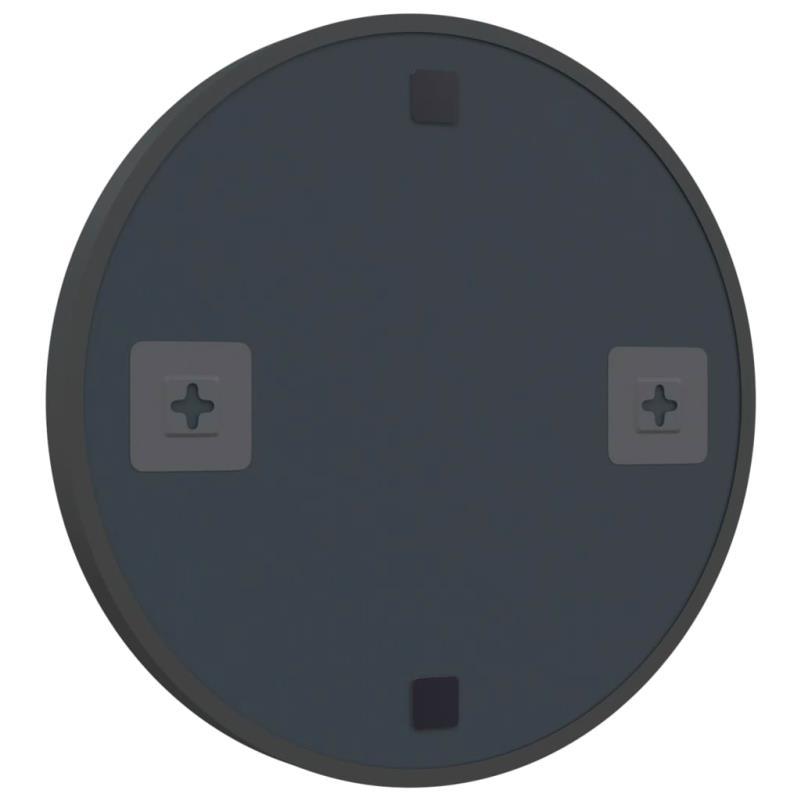 Miroir Rond Noir Moderne 40 cm