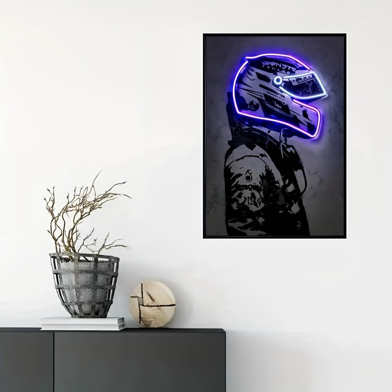 Poster Néon - Design Racing Superstar