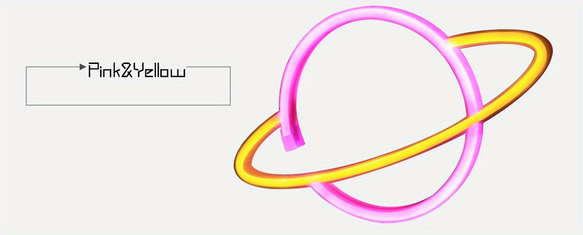 Panneau Néon LED - Planète