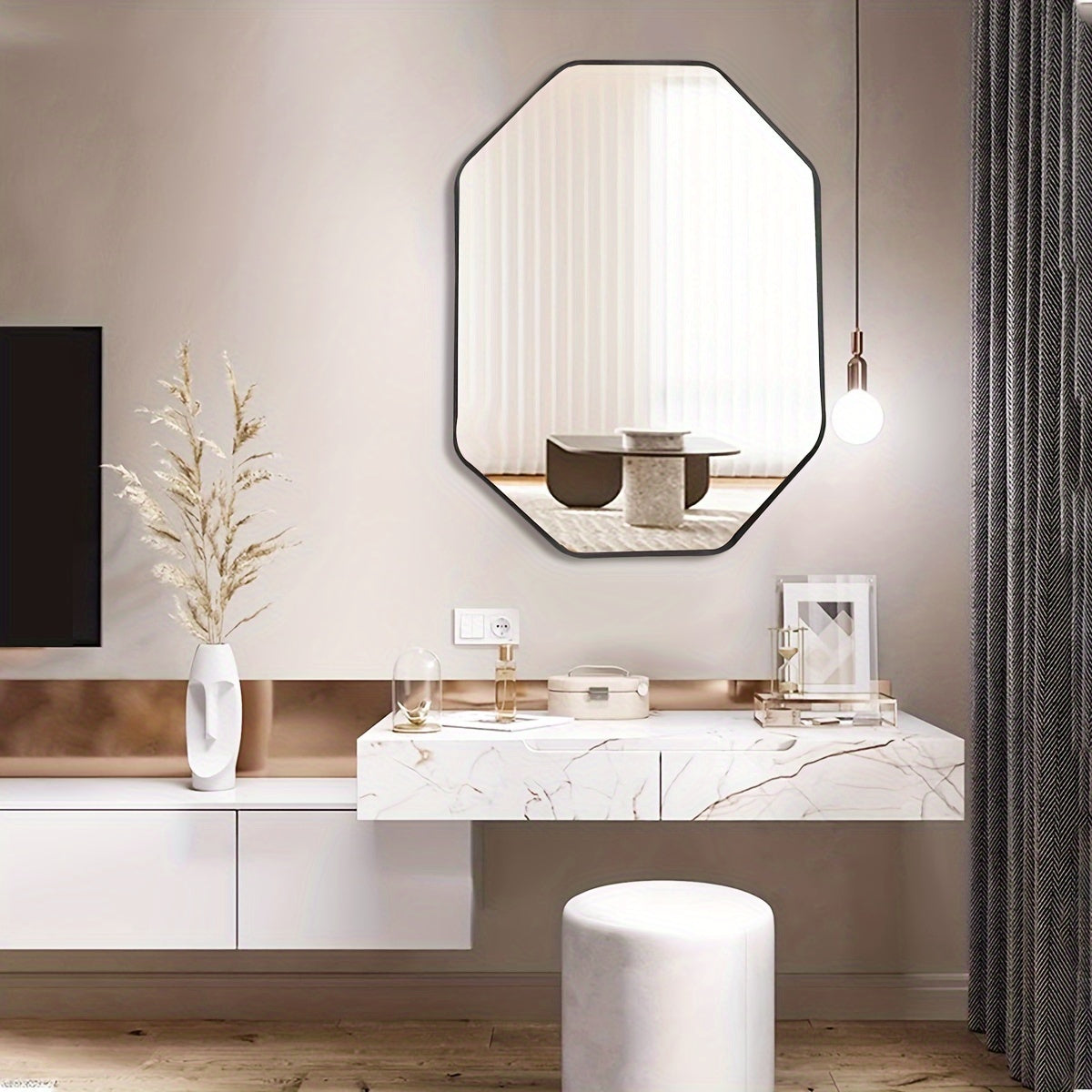 Miroir Octogonal 61x41 cm