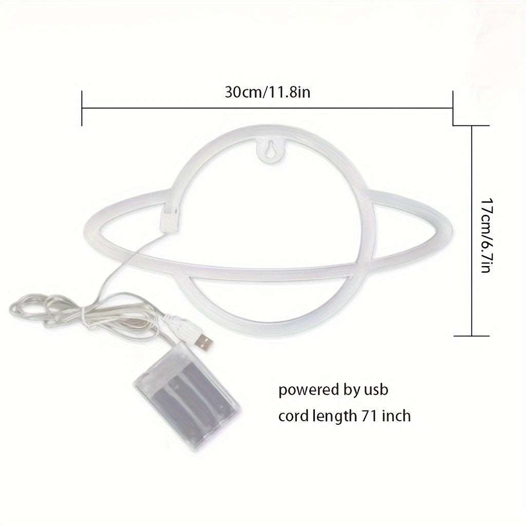 Panneau Néon LED - Planète