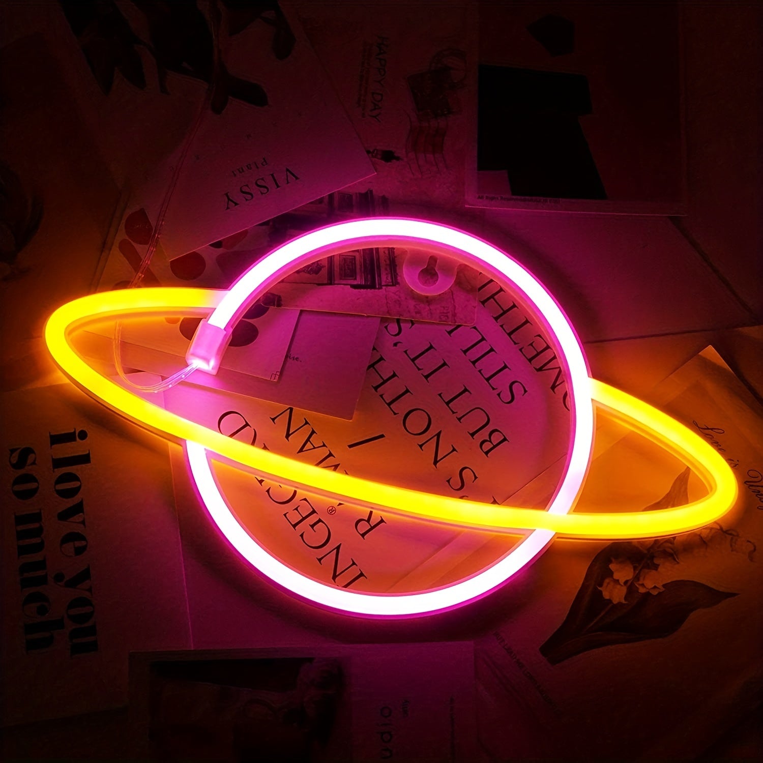 Panneau Néon LED - Planète