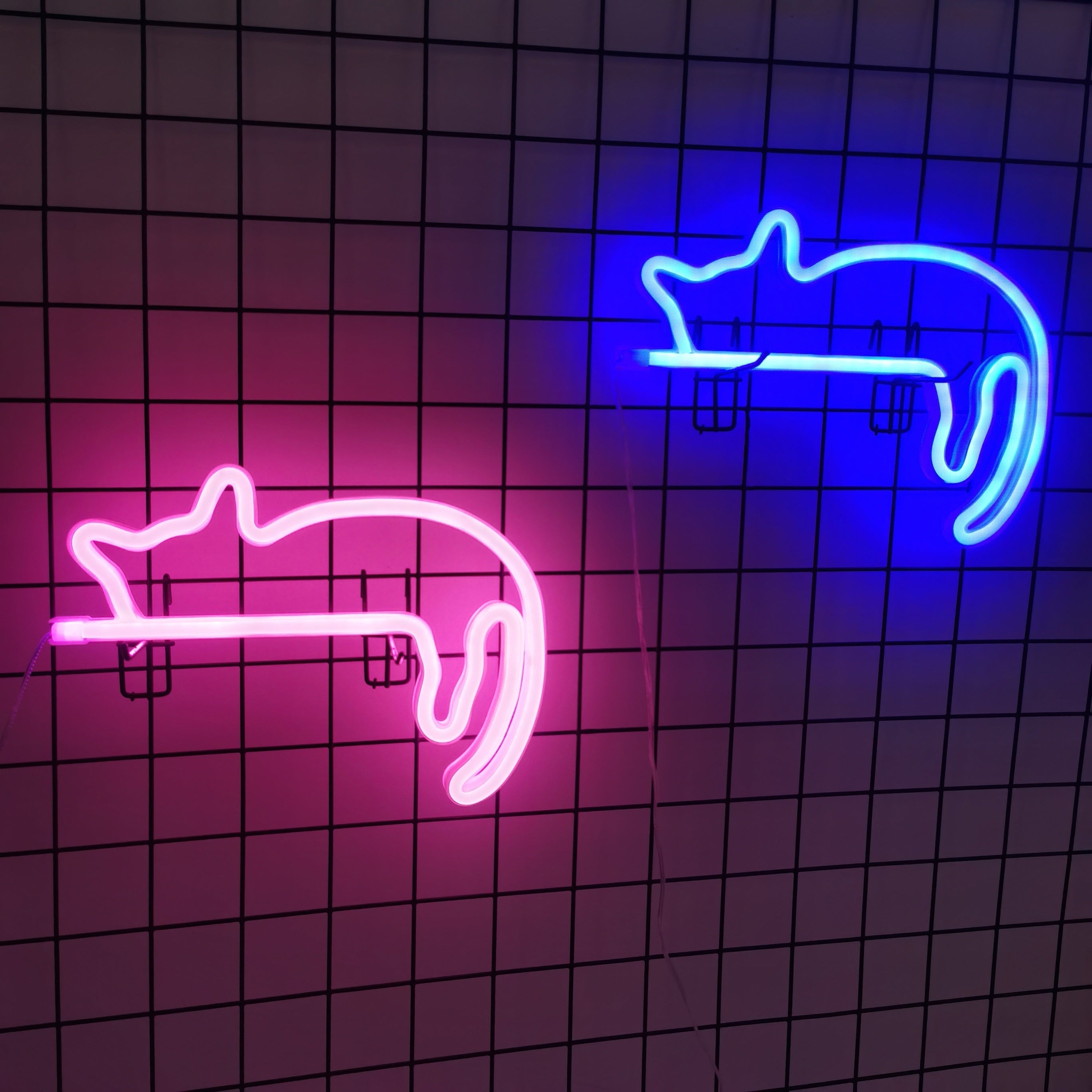 Panneau Néon LED - Design Chat