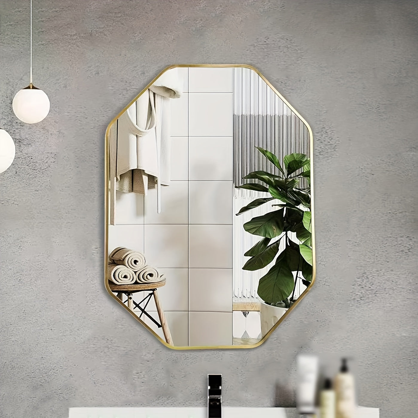 Miroir Octogonal 61x41 cm