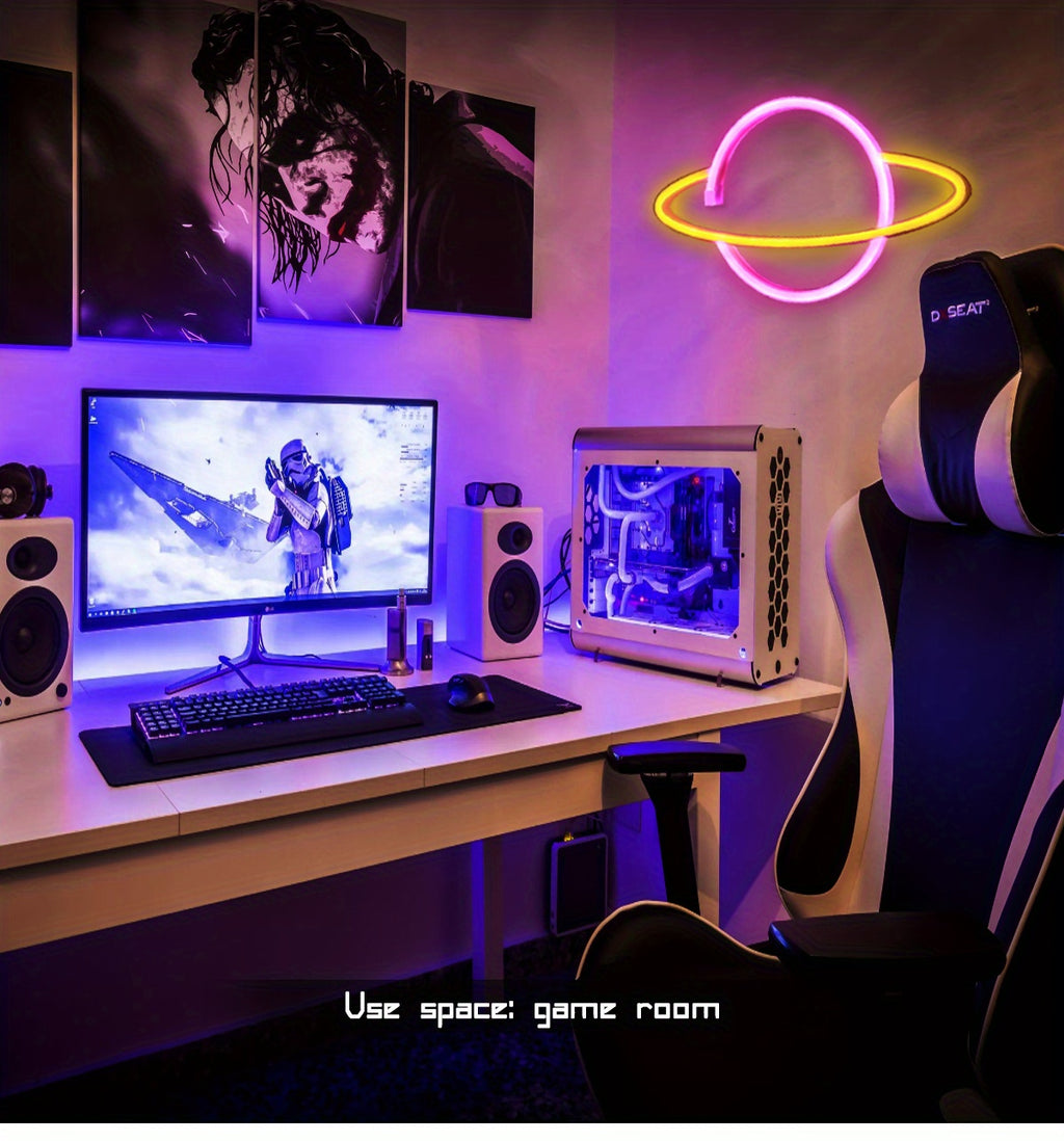 Panneau Néon LED - Planète