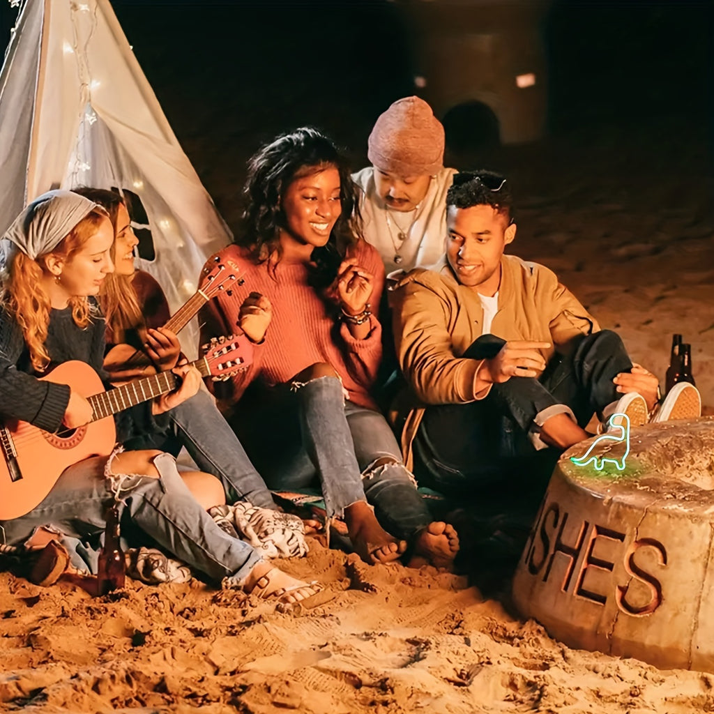 Panneau Néon LED - Design Dinosaure