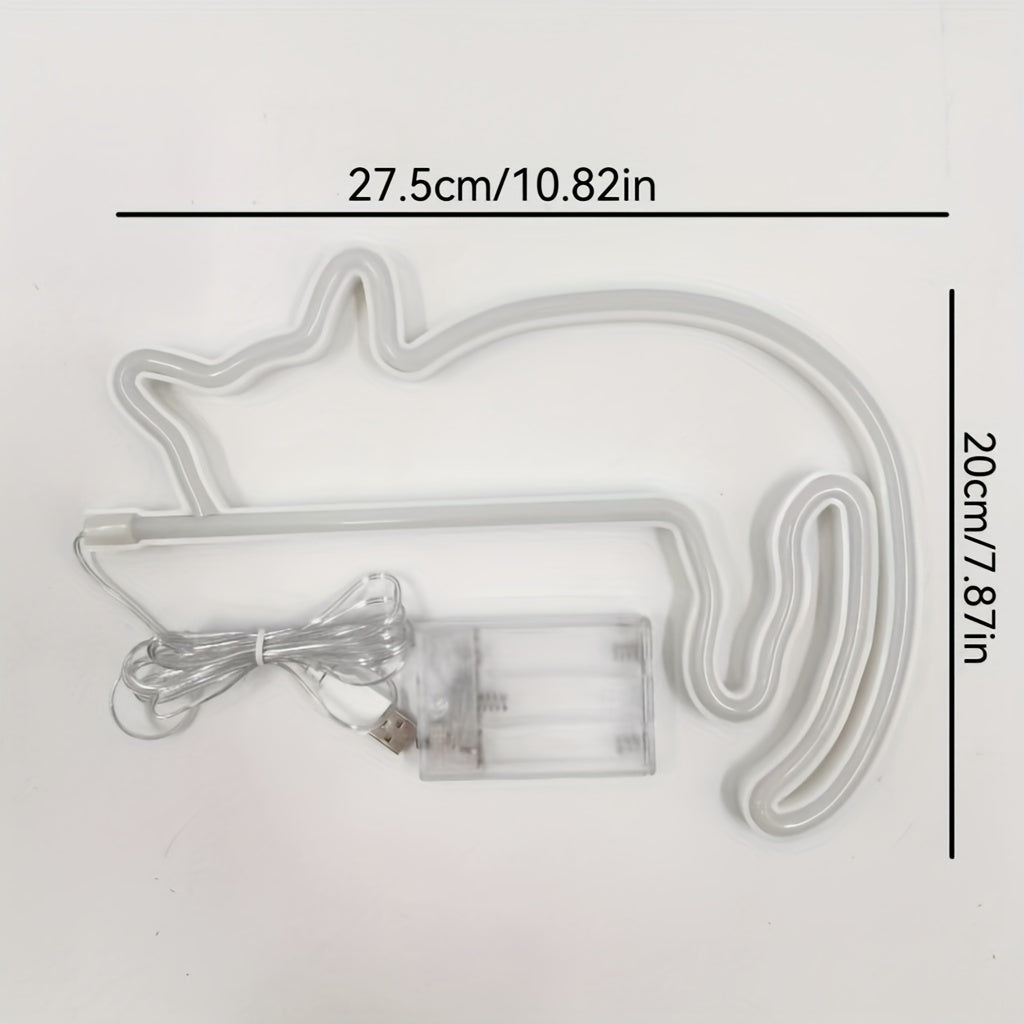 Panneau Néon LED - Design Chat