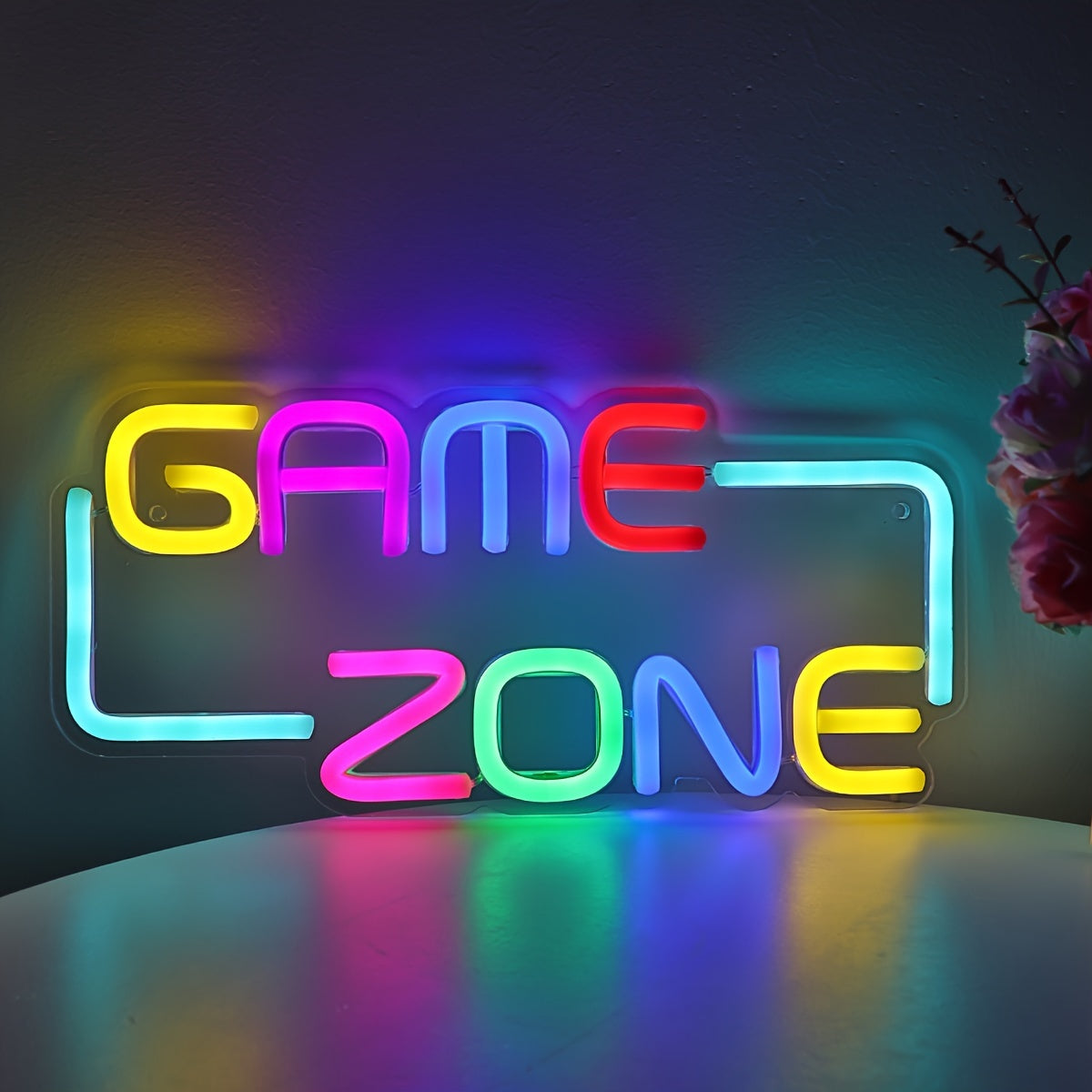 Panneau Néon LED - Design "Game Zone"