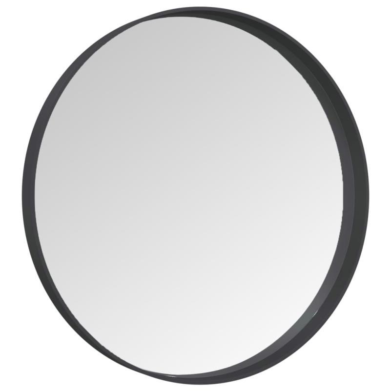 Miroir Rond Noir Moderne 40 cm