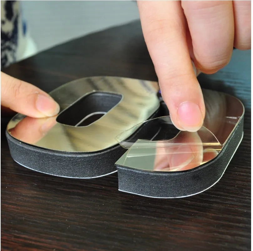 Horloge Murale 3D Grand Format – Sticker Miroir DIY