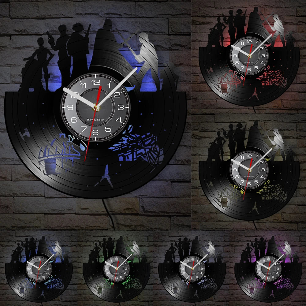 Horloge Murale Vinyle – Personnages du Film Star Wars