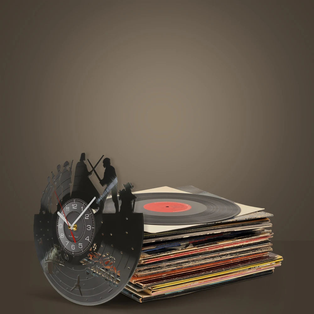 Horloge Murale Vinyle – Personnages du Film Star Wars