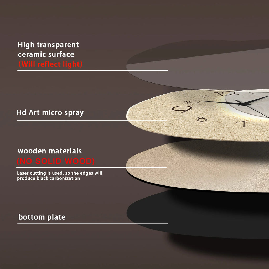 Horloge Murale Moderne et Simple – Quartz Silencieuse