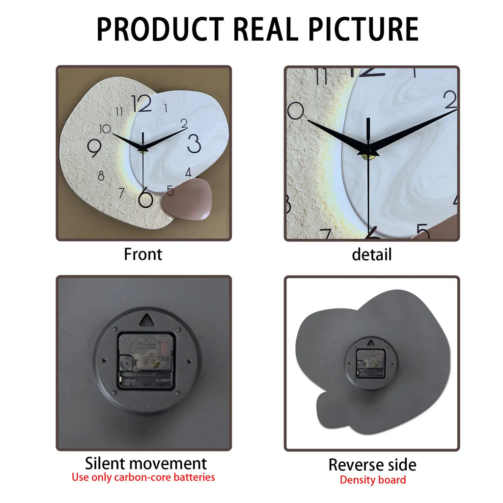 Horloge Murale Moderne et Simple – Quartz Silencieuse