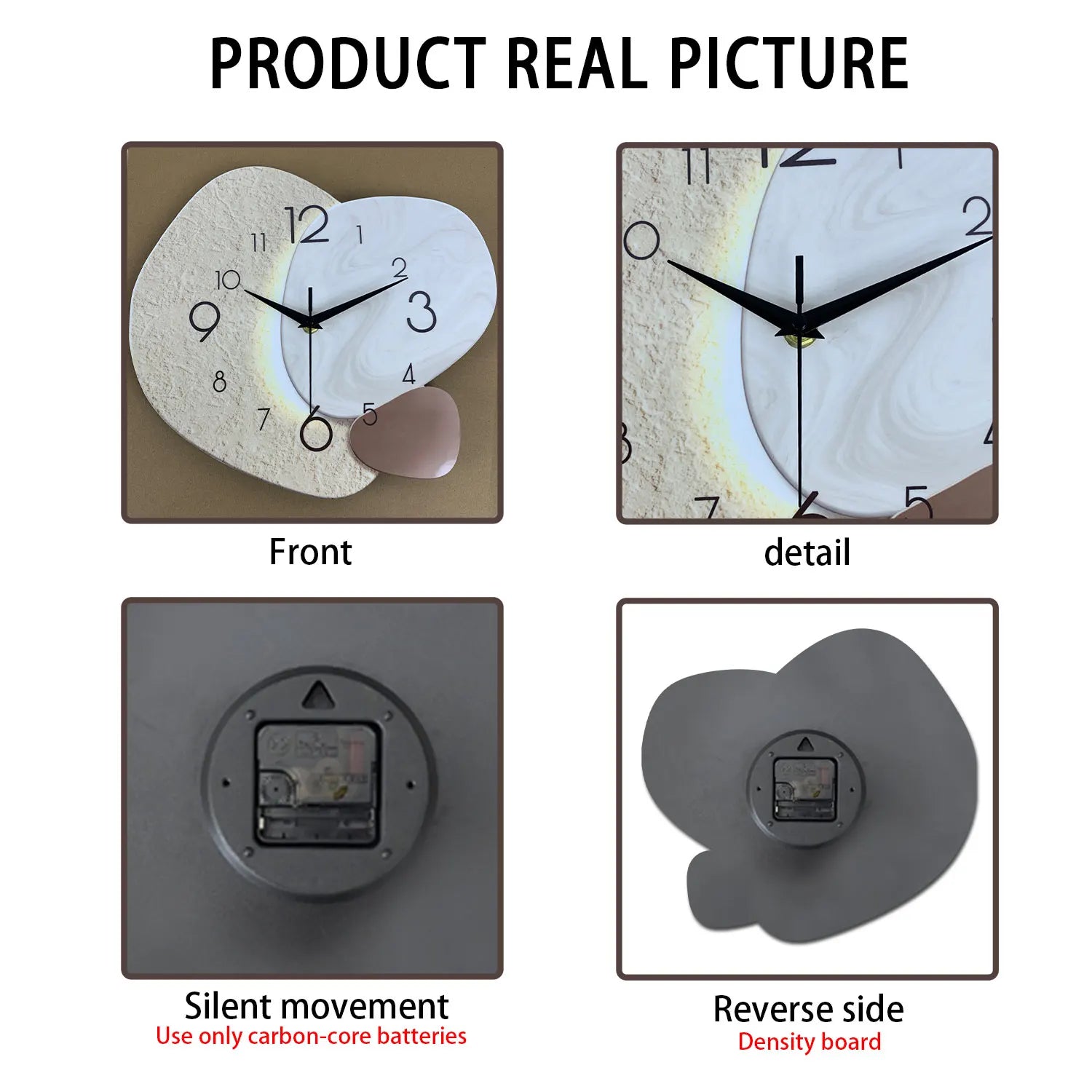 Horloge Murale Moderne et Simple – Quartz Silencieuse