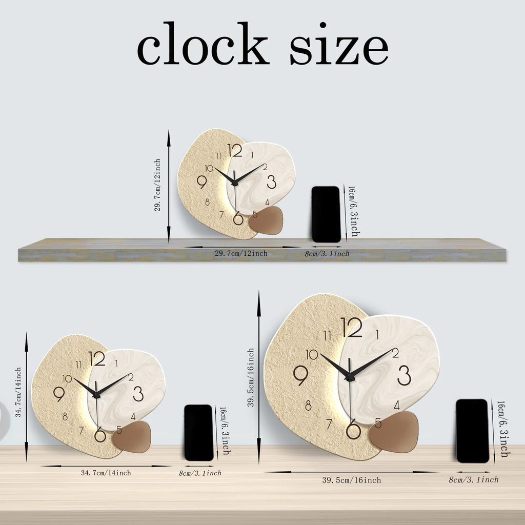 Horloge Murale Moderne et Simple – Quartz Silencieuse