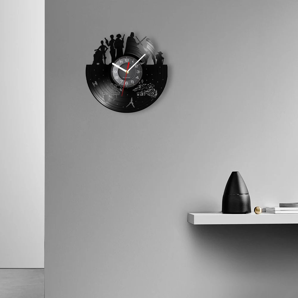 Horloge Murale Vinyle – Personnages du Film Star Wars