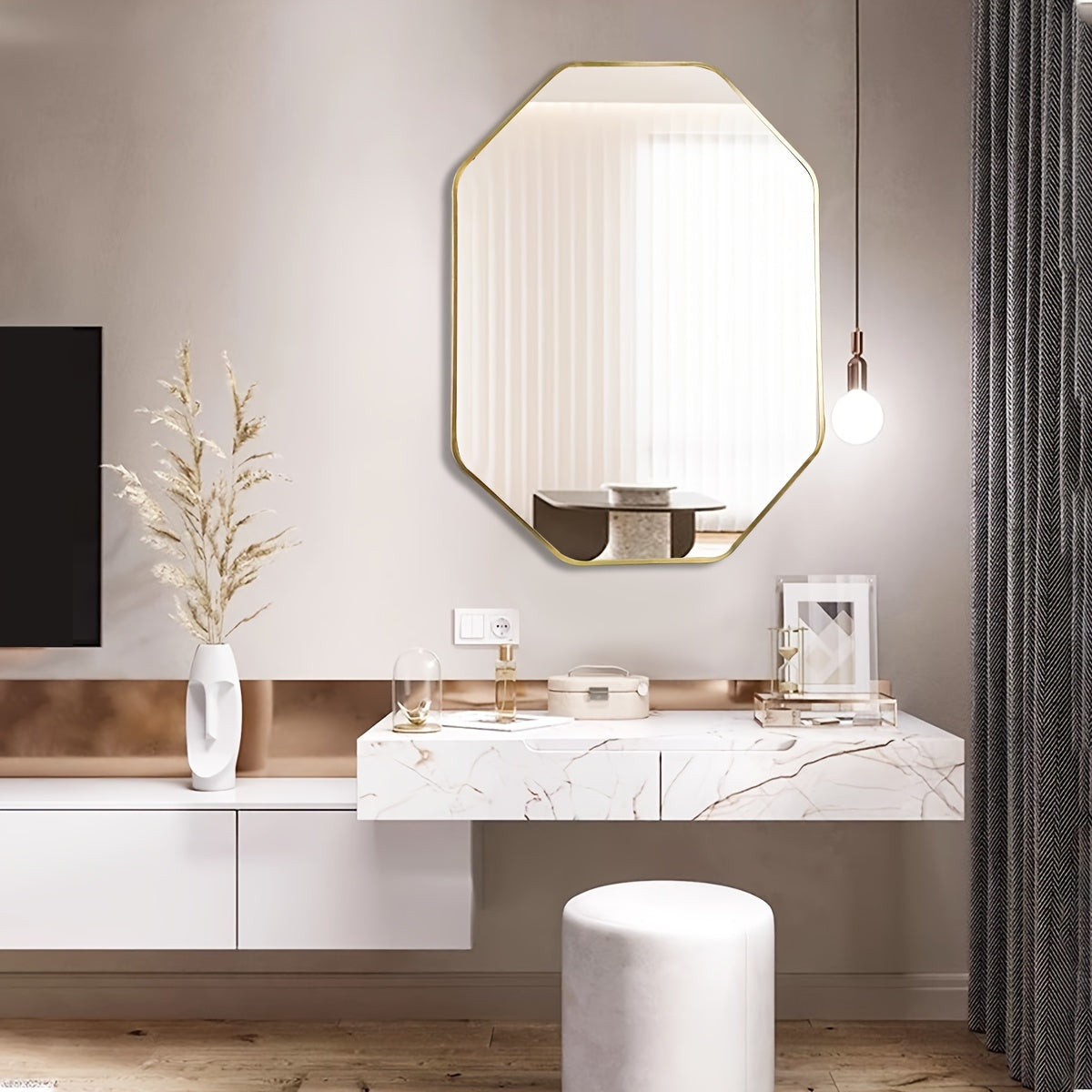 Miroir Octogonal 61x41 cm