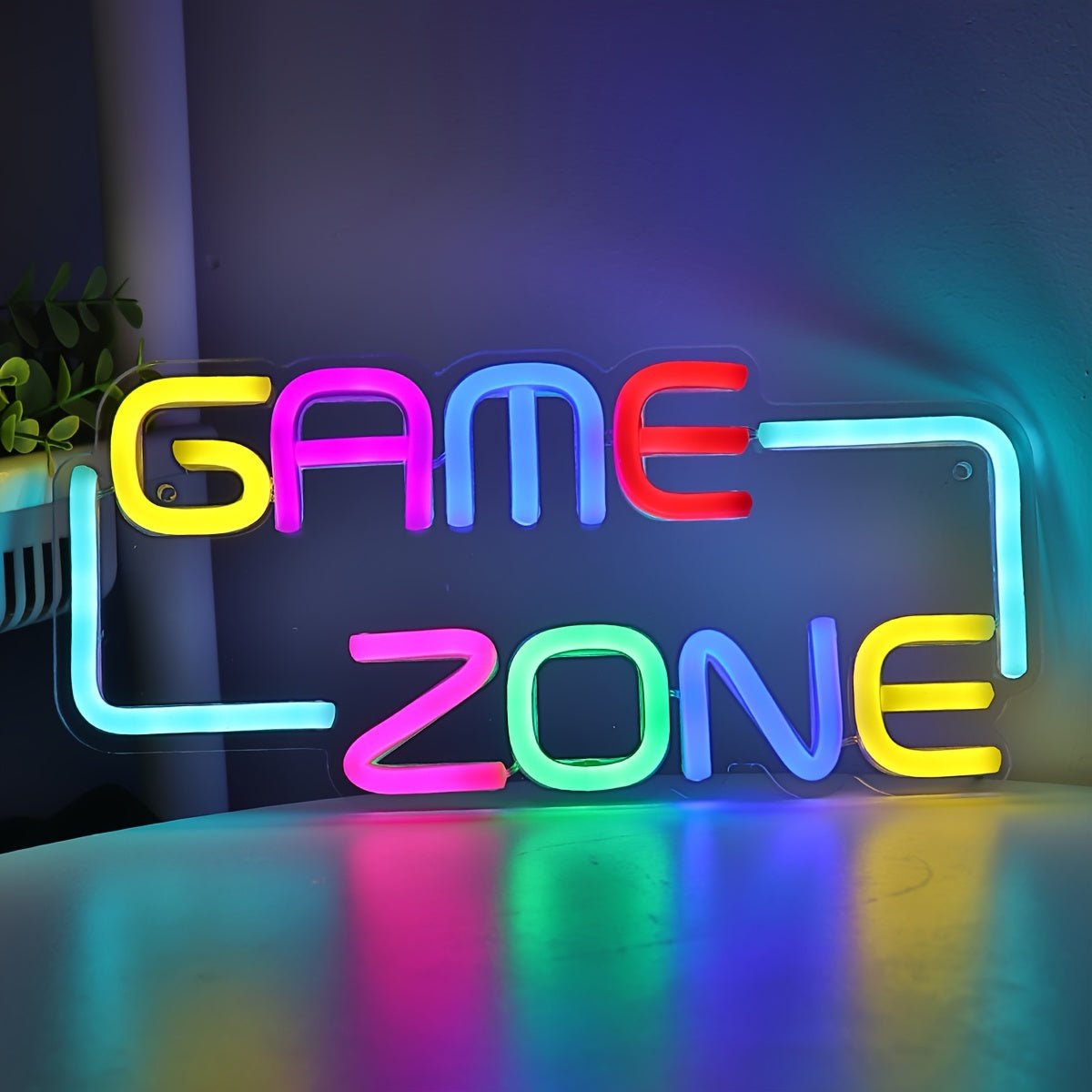 Panneau Néon LED - Design "Game Zone"