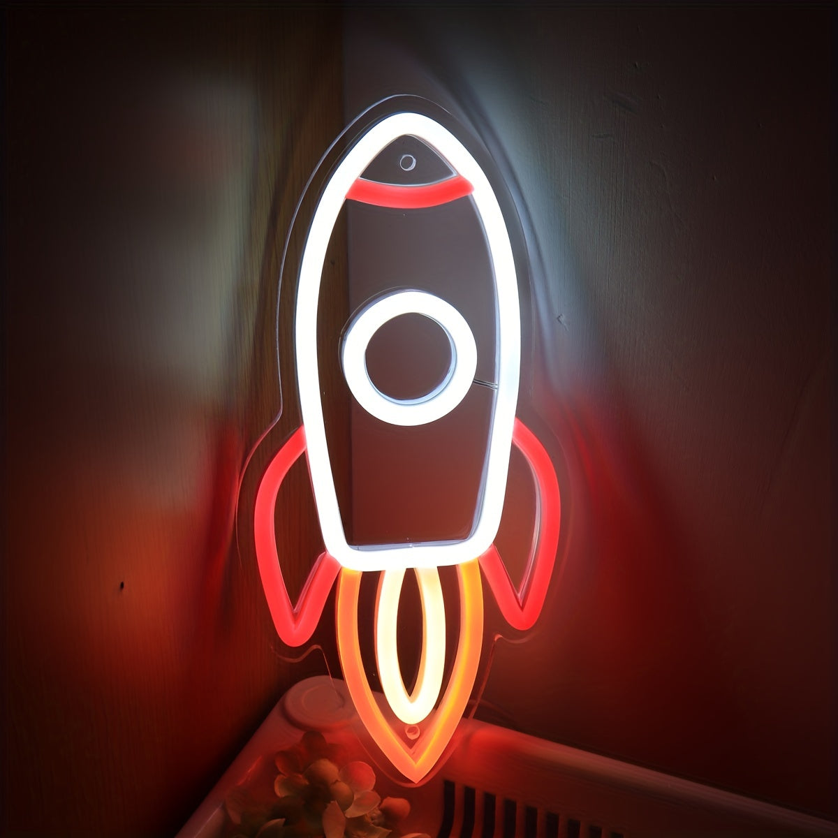 Panneau Néon LED - Design Fusée