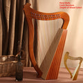 Harpe 15 ou 19 Cordes en Bois Massif – Instrument de Musique en Acajou