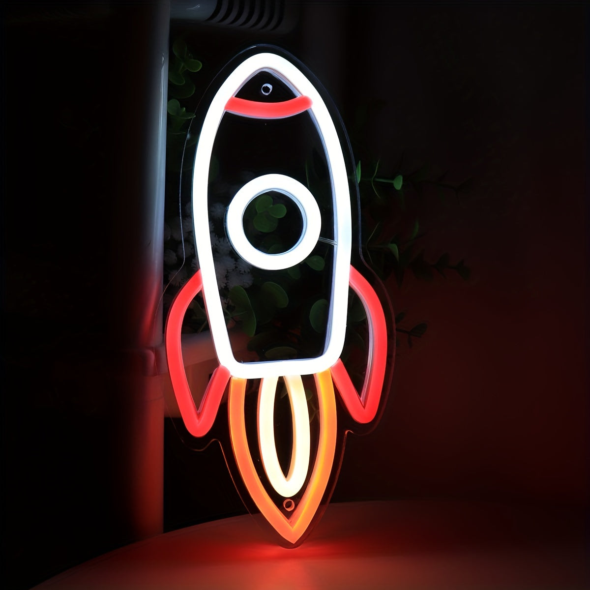 Panneau Néon LED - Design Fusée