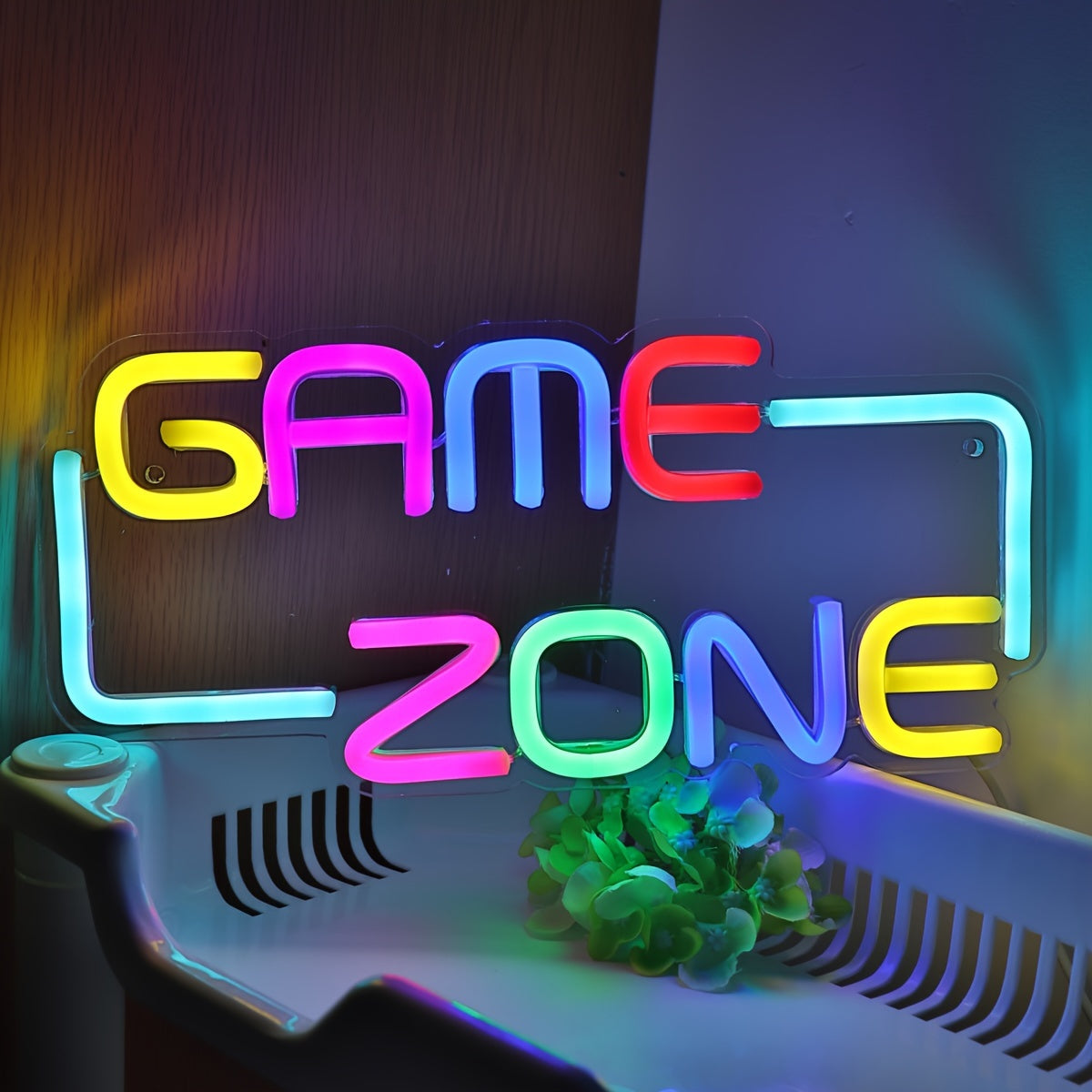 Panneau Néon LED - Design "Game Zone"