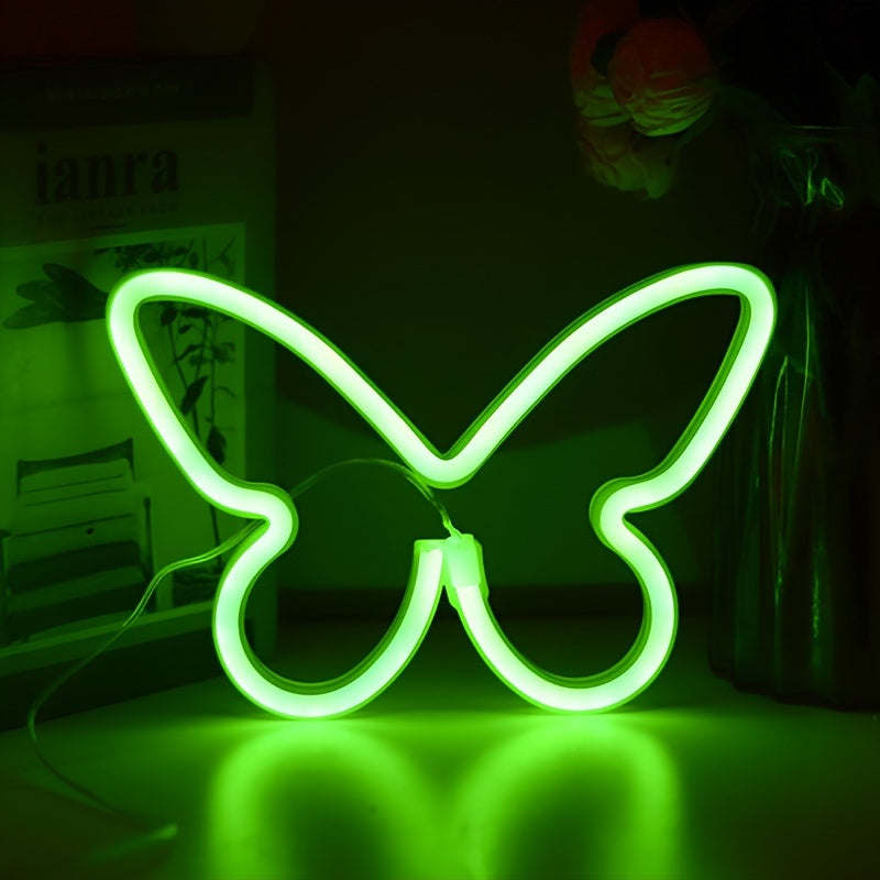 Panneau Néon LED - Design Papillon