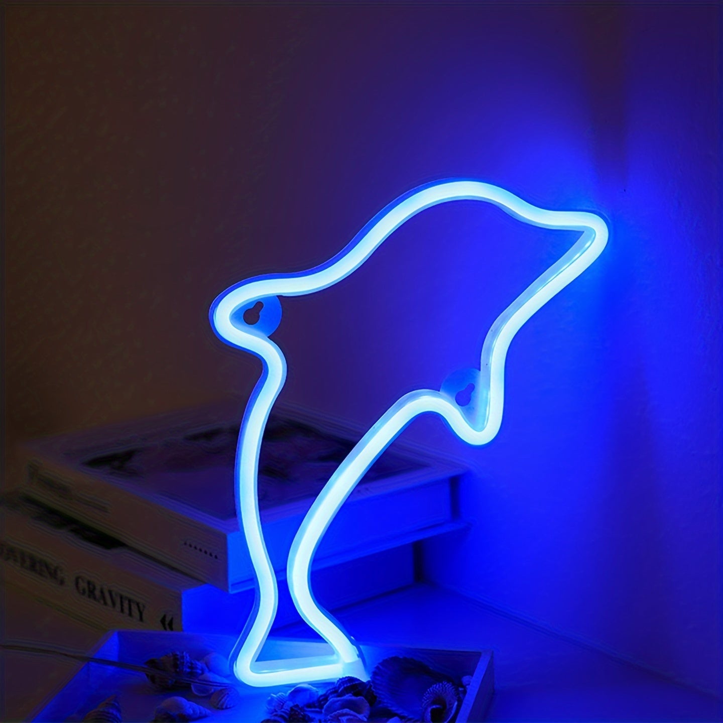 Panneau Néon LED - Design Dauphin