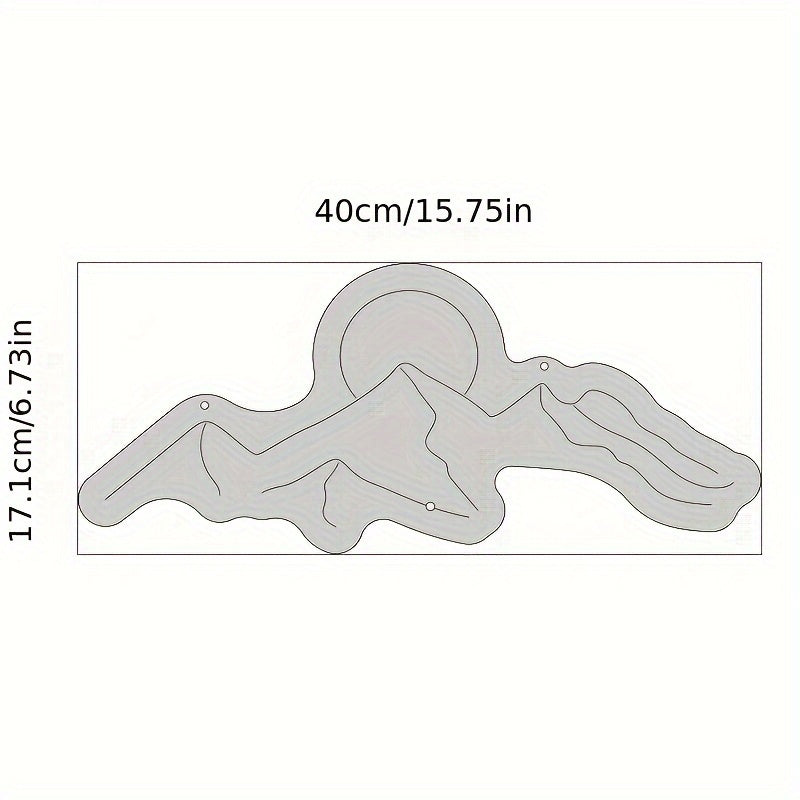 Panneau Néon LED - Design Montagne