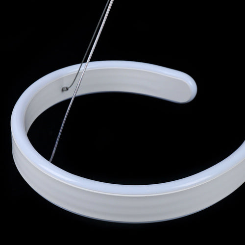 Suspension LED Contemporaine – Design Spiralé en Acrylique