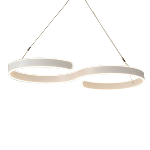 Suspension LED Contemporaine – Design Spiralé en Acrylique