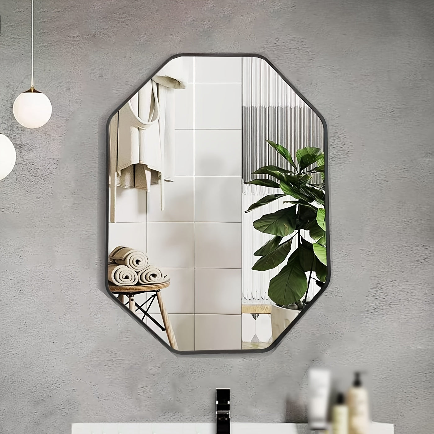 Miroir Octogonal 61x41 cm