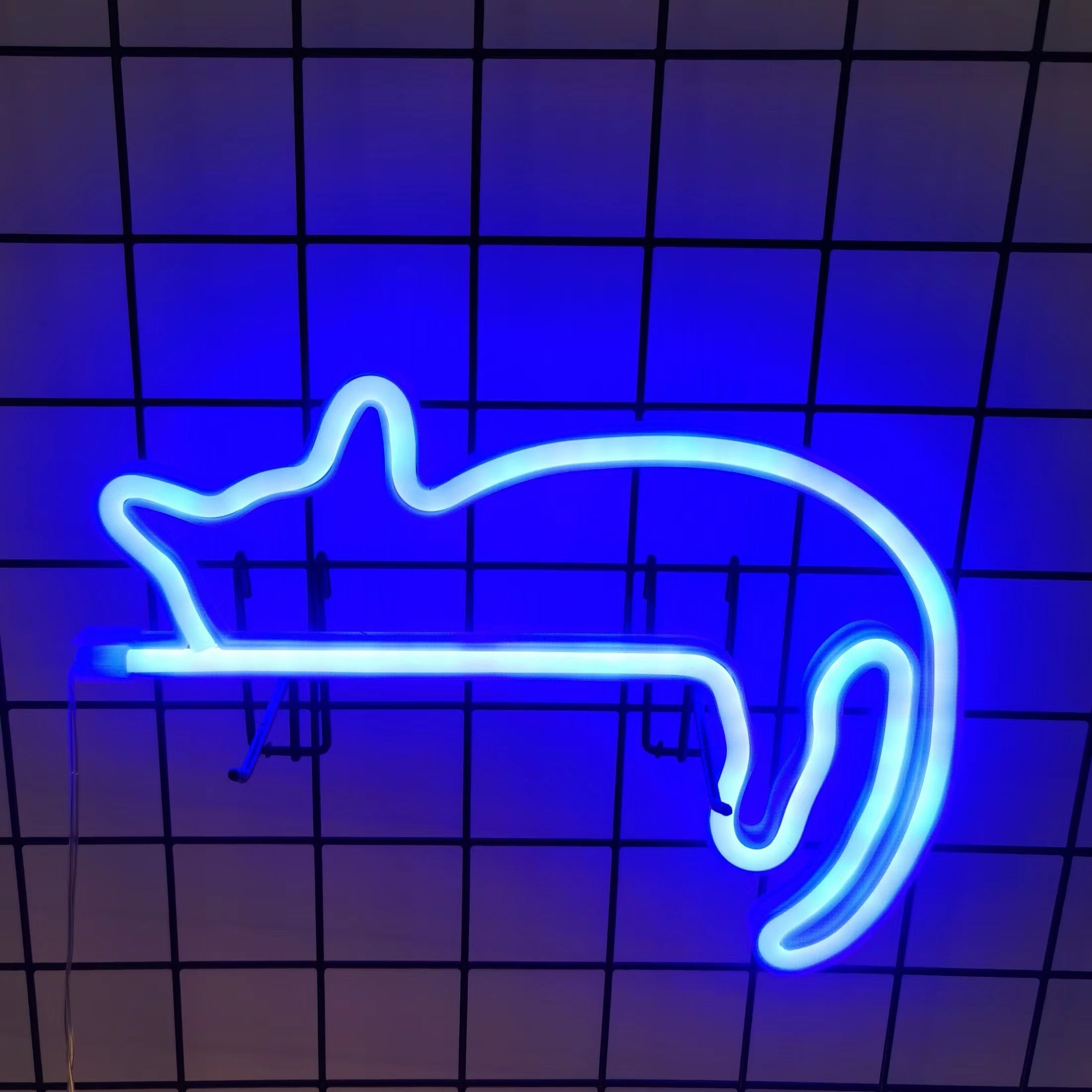 Panneau Néon LED - Design Chat