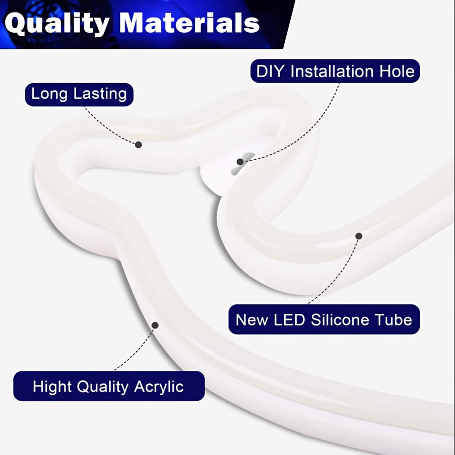 Panneau Néon LED - Design Étoile