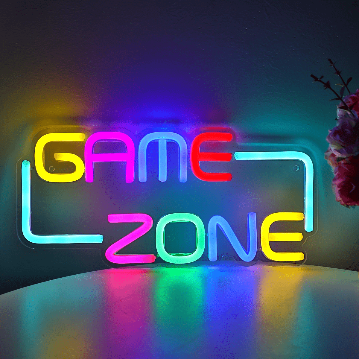 Panneau Néon LED - Design "Game Zone"