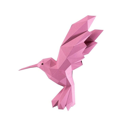 Sculpture 3D Oiseaux X3 - Décoration murale DIY en Papercraft