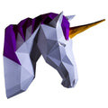 Sculpture 3D Licorne - Décoration murale DIY en Papercraft